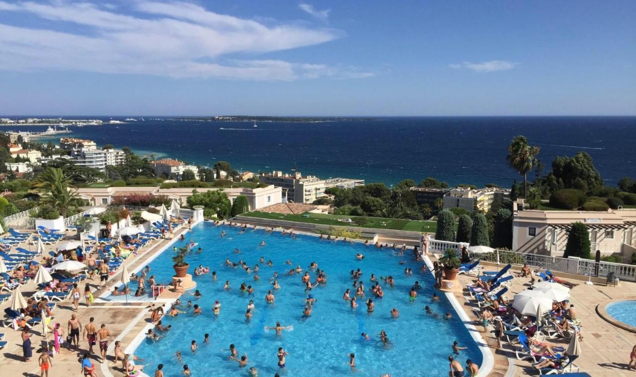 Exceptionnel Sur Cannes Vue Mer Piscine المظهر الخارجي الصورة